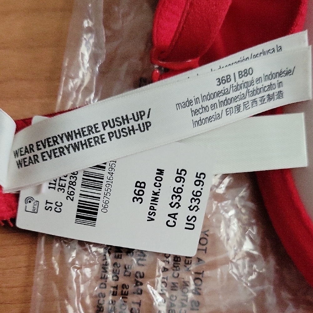 PINK Victoria's Secret Wear Everywhere Push Up Bra - Picture 5 of 5